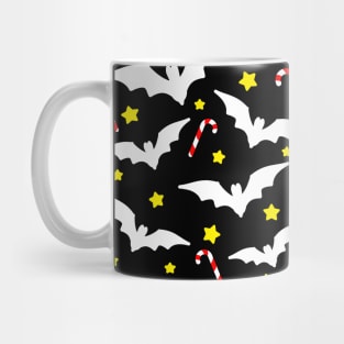 Festive Bats Christmas Pattern Mug